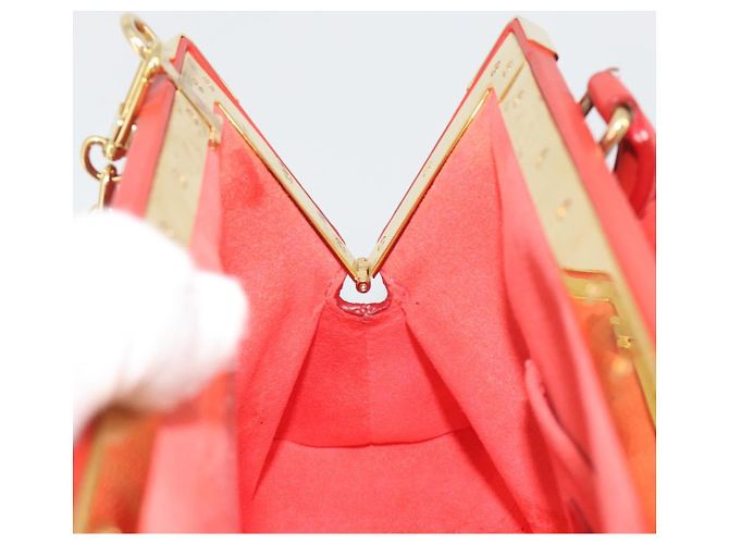 LOUIS VUITTON Clutch Nanogram Monogram Rossa M22327 LV Auth ka5104SM Rosso - vista 24