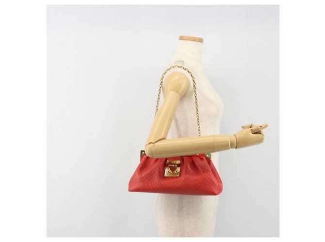 LOUIS VUITTON Clutch Nanogram Monogram Rossa M22327 LV Auth ka5104SM Rosso - vista 26