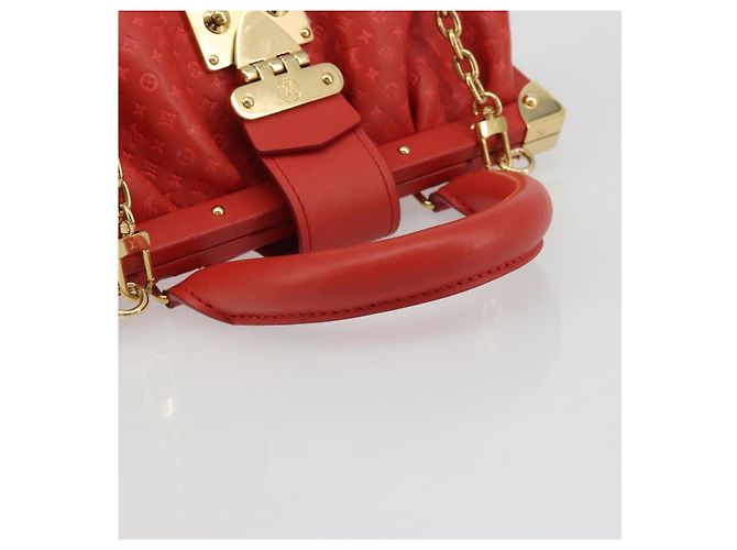 LOUIS VUITTON Clutch Nanogram Monogram Rossa M22327 LV Auth ka5104SM Rosso - vista 8