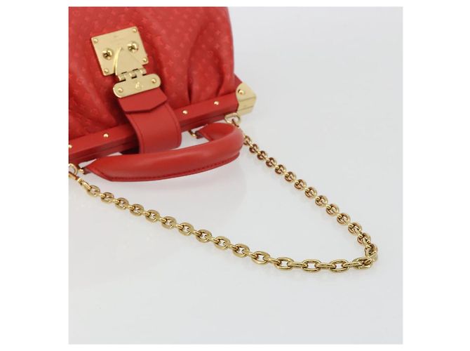 LOUIS VUITTON Clutch Nanogram Monogram Rossa M22327 LV Auth ka5104SM Rosso - vista 9