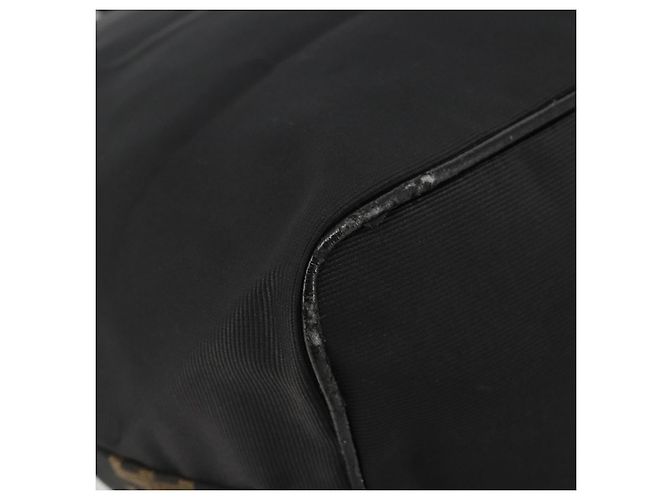 Borsa FENDI in tela nera e oro Auth 190474 Nero D'oro - vista 16