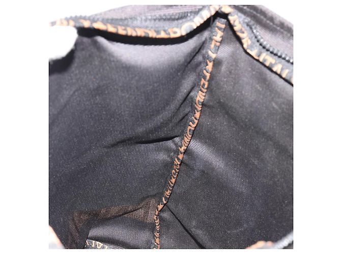 Borsa FENDI in tela nera e oro Auth 190474 Nero D'oro - vista 19