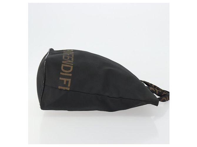 Borsa FENDI in tela nera e oro Auth 190474 Nero D'oro - vista 3