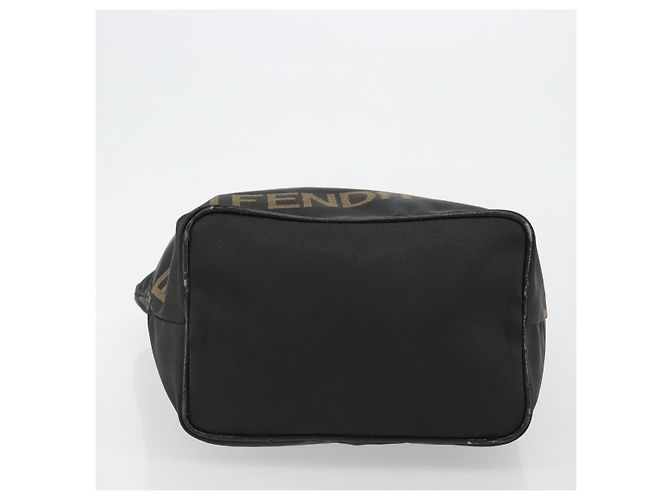 Borsa FENDI in tela nera e oro Auth 190474 Nero D'oro - vista 5
