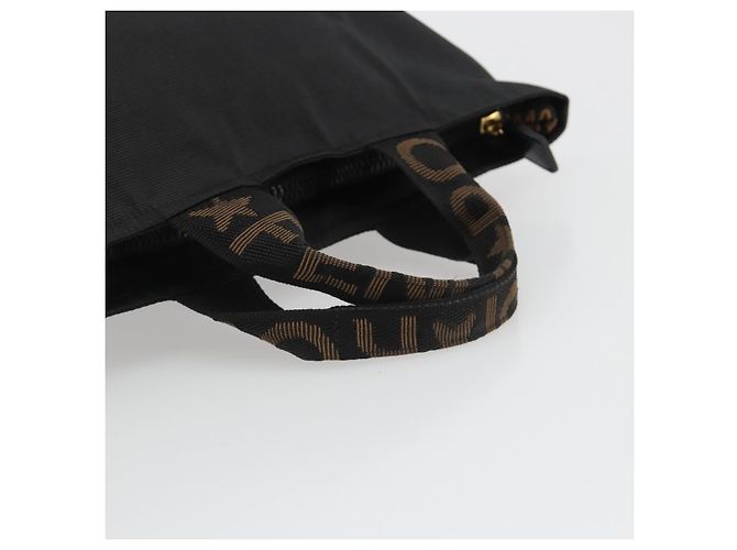 Borsa FENDI in tela nera e oro Auth 190474 Nero D'oro - vista 7