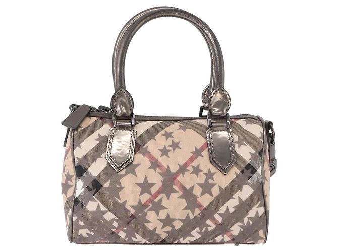 Borsa a mano BURBERRY Nova Check PVC 2way Beige Auth gh2159A - vista 13