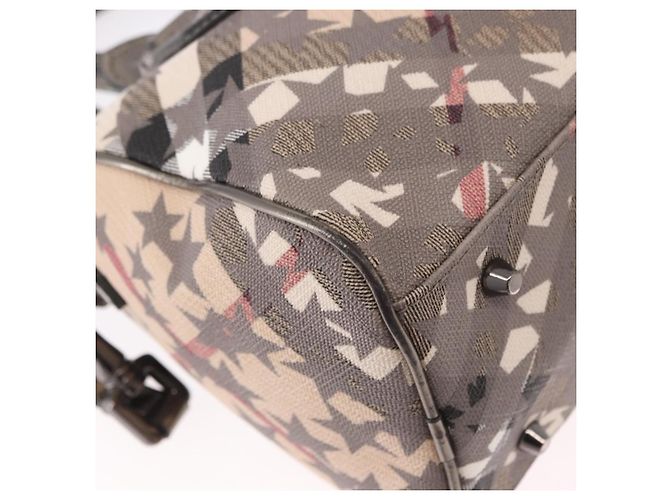 Borsa a mano BURBERRY Nova Check PVC 2way Beige Auth gh2159A - vista 17