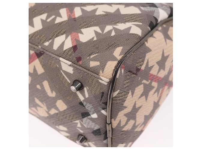 Borsa a mano BURBERRY Nova Check PVC 2way Beige Auth gh2159A - vista 18
