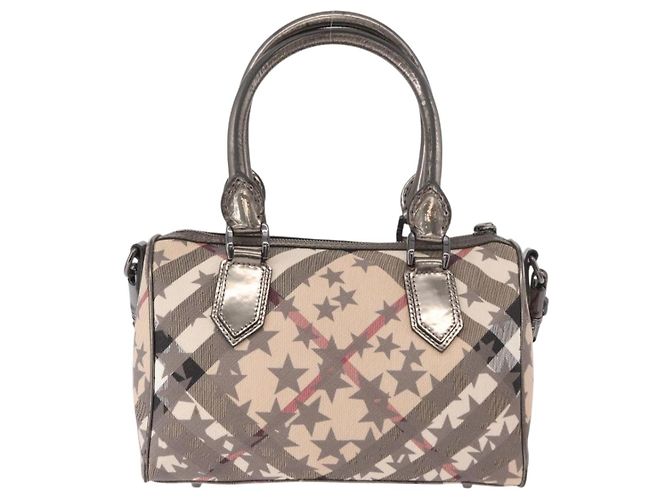 Borsa a mano BURBERRY Nova Check PVC 2way Beige Auth gh2159A - vista 2