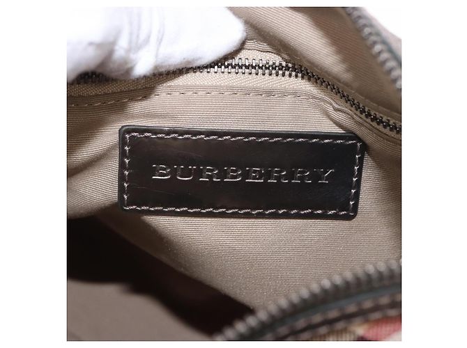 Borsa a mano BURBERRY Nova Check PVC 2way Beige Auth gh2159A - vista 20