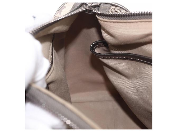 Borsa a mano BURBERRY Nova Check PVC 2way Beige Auth gh2159A - vista 21