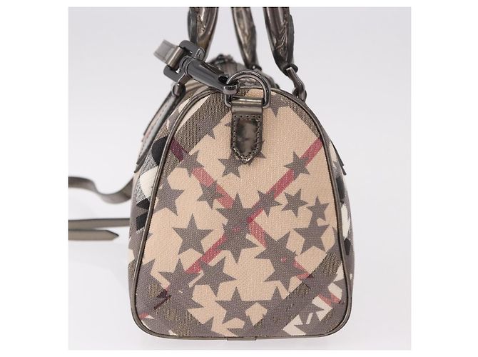Borsa a mano BURBERRY Nova Check PVC 2way Beige Auth gh2159A - vista 3