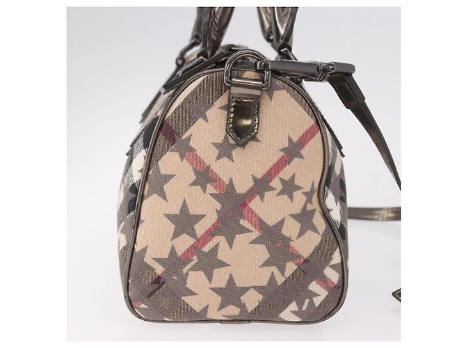 Borsa a mano BURBERRY Nova Check PVC 2way Beige Auth gh2159A - vista 4