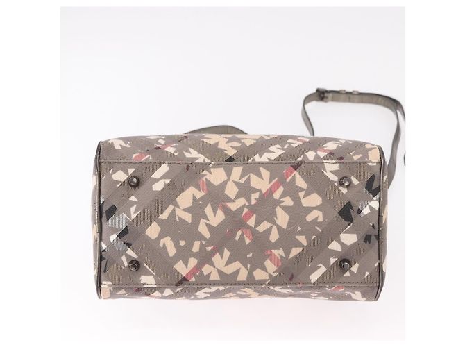 Borsa a mano BURBERRY Nova Check PVC 2way Beige Auth gh2159A - vista 5
