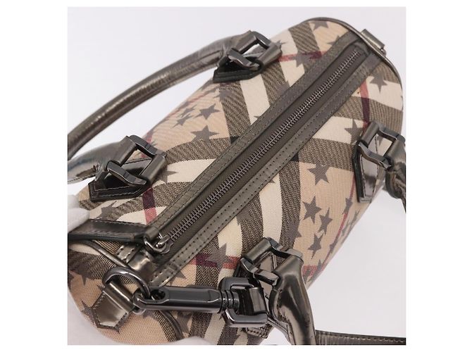 Borsa a mano BURBERRY Nova Check PVC 2way Beige Auth gh2159A - vista 6