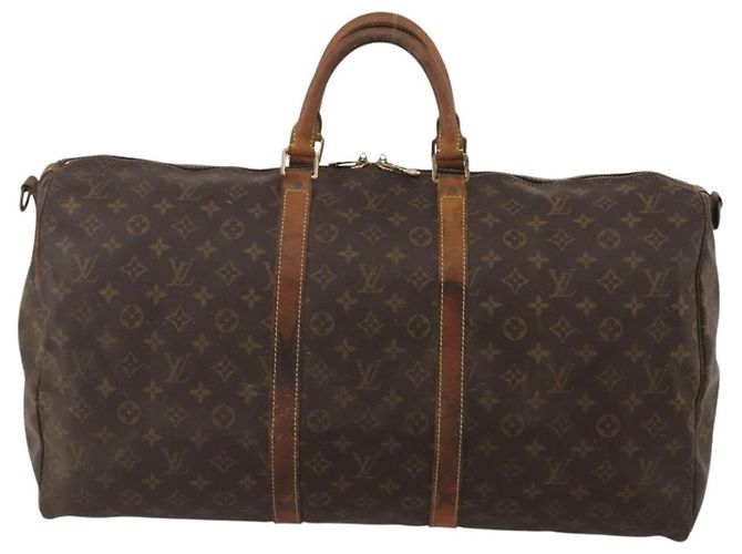 LOUIS VUITTON Monogram Keepall Bandouliere 55 Borsa Boston M41414 LV Auth 190288 Monogramma - vista 13