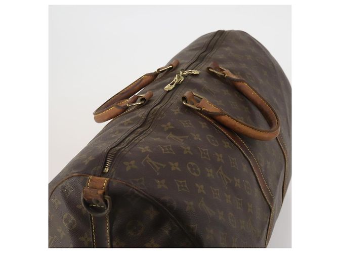 LOUIS VUITTON Monogram Keepall Bandouliere 55 Borsa Boston M41414 LV Auth 190288 Monogramma - vista 6