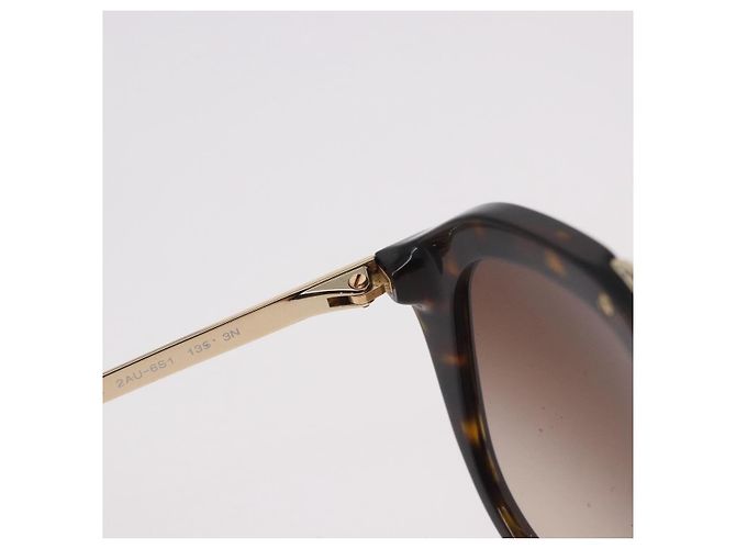 Gafas de sol PRADA estampado de carey plástico marrón Auth BA13840 Castaño - vista 11
