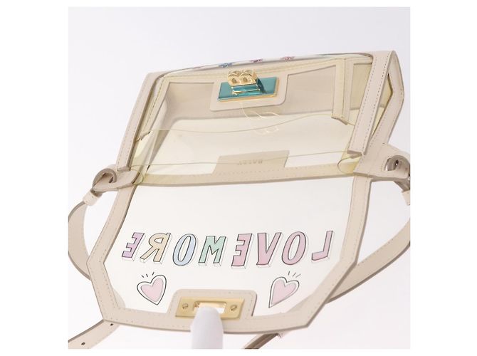 BALLY Marsupio in Vinile Clear Gold Auth 191554A D'oro - vista 9