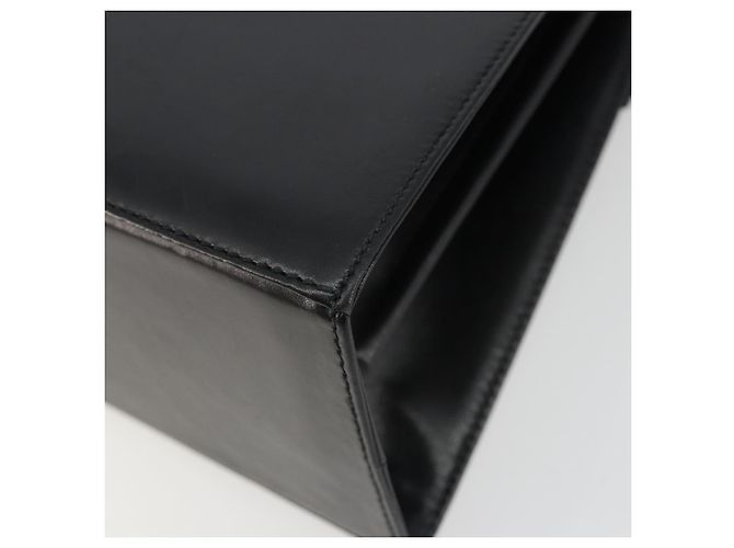 Bolso Salvatore Ferragamo Gancini de Cuero 2way Negro Oro Auth 190688 Dorado - vista 18