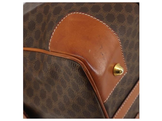 Céline CELINE Boston Tasche Macadam Canvas PVC Leder Braun Gold Auth ep14989A Golden - Ansicht 16