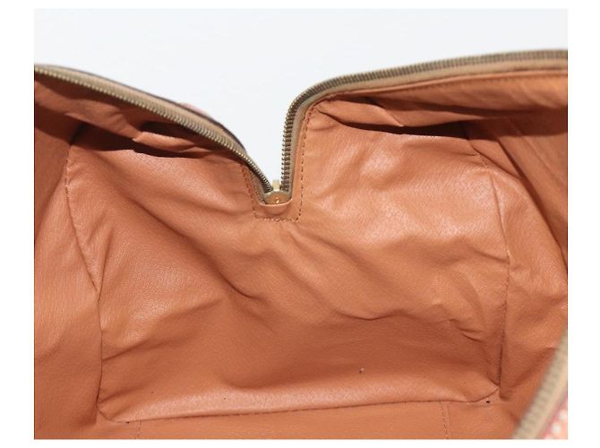 Céline CELINE Boston Tasche Macadam Canvas PVC Leder Braun Gold Auth ep14989A Golden - Ansicht 19