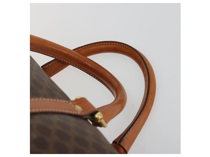 Céline CELINE Boston Tasche Macadam Canvas PVC Leder Braun Gold Auth ep14989A Golden - Ansicht 8