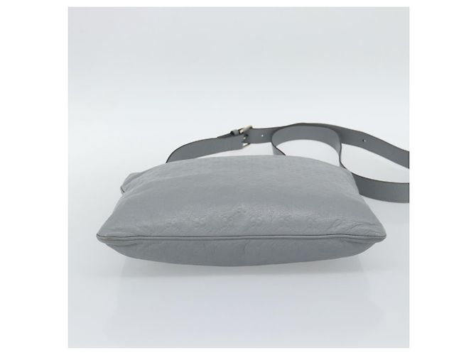 Borsa a tracolla GUCCI GG Canvas Guccissima in pelle Grigio Oro 201446 Auth mr2782A Marrone D'oro - vista 10