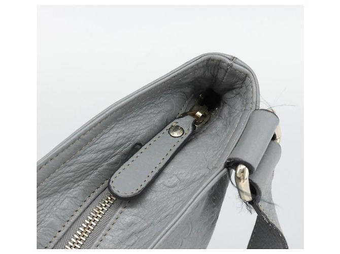 Borsa a tracolla GUCCI GG Canvas Guccissima in pelle Grigio Oro 201446 Auth mr2782A Marrone D'oro - vista 15