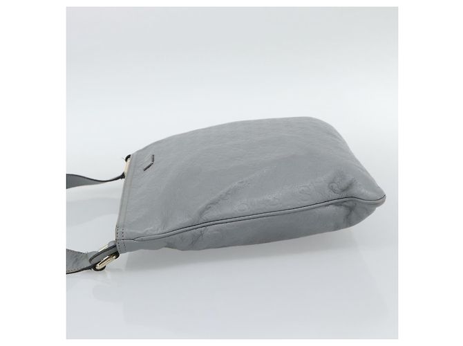 Borsa a tracolla GUCCI GG Canvas Guccissima in pelle Grigio Oro 201446 Auth mr2782A Marrone D'oro - vista 4