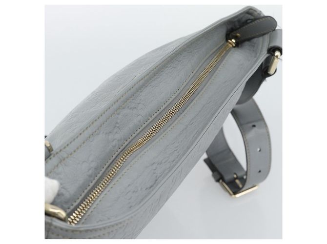 Borsa a tracolla GUCCI GG Canvas Guccissima in pelle Grigio Oro 201446 Auth mr2782A Marrone D'oro - vista 6