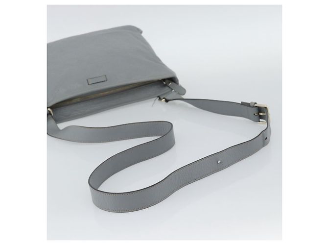 Borsa a tracolla GUCCI GG Canvas Guccissima in pelle Grigio Oro 201446 Auth mr2782A Marrone D'oro - vista 7