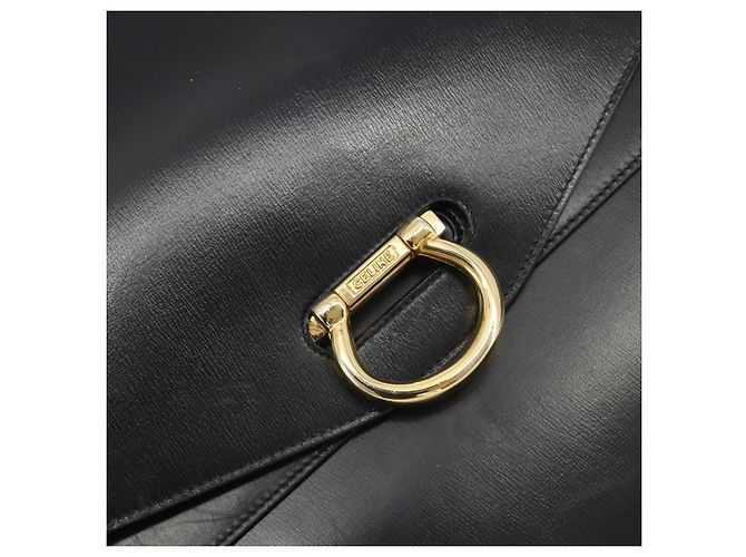 Céline Borsa CELINE in pelle nera e oro Auth mr2665V Nero D'oro - vista 17