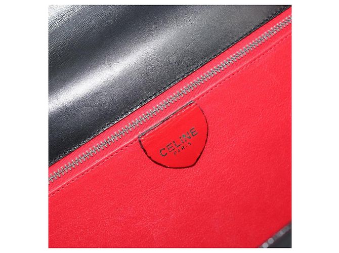 Céline Borsa CELINE in pelle nera e oro Auth mr2665V Nero D'oro - vista 18