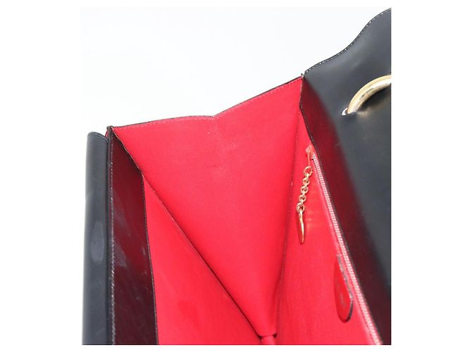 Céline Borsa CELINE in pelle nera e oro Auth mr2665V Nero D'oro - vista 20