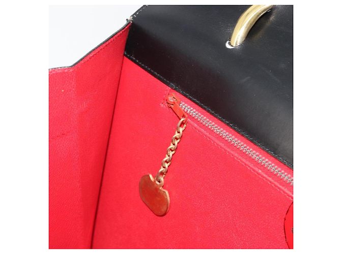 Céline Borsa CELINE in pelle nera e oro Auth mr2665V Nero D'oro - vista 21