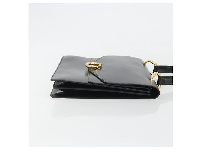 Céline Borsa CELINE in pelle nera e oro Auth mr2665V Nero D'oro - vista 3
