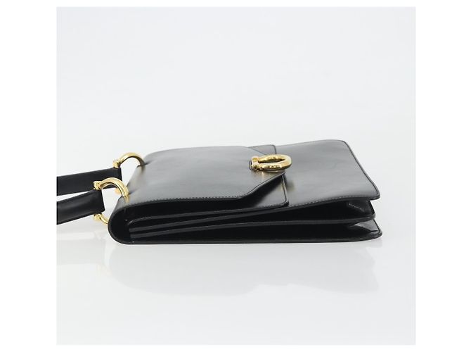 Céline Borsa CELINE in pelle nera e oro Auth mr2665V Nero D'oro - vista 4