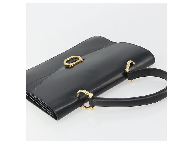 Céline Borsa CELINE in pelle nera e oro Auth mr2665V Nero D'oro - vista 6