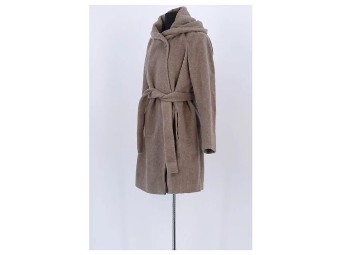 Abrigo de lana taupe Gerard Darel Gris pardo - vista 2
