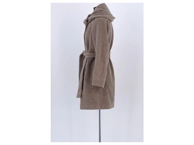 Abrigo de lana taupe Gerard Darel Gris pardo - vista 3