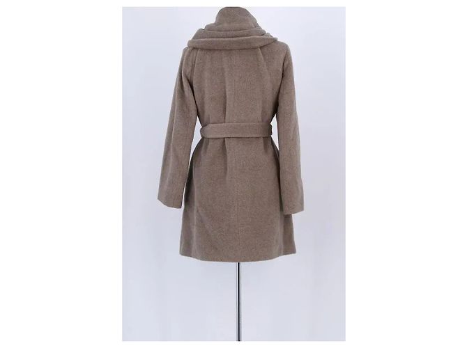 Abrigo de lana taupe Gerard Darel Gris pardo - vista 4
