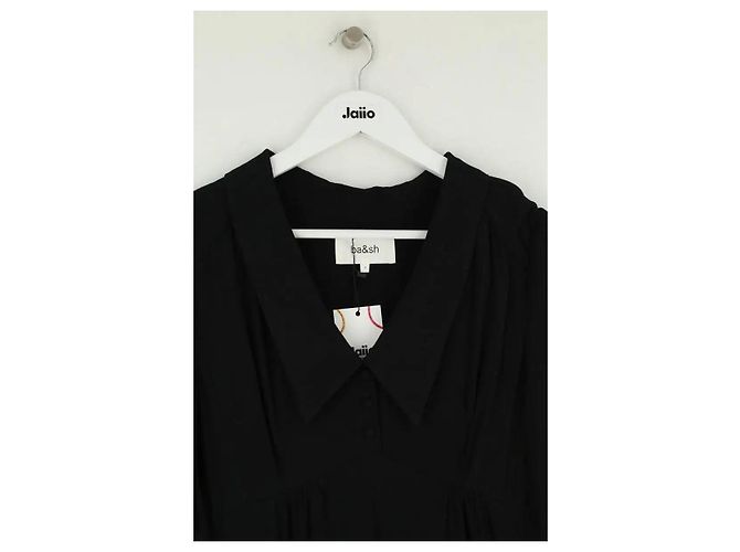 Ba&Sh Schwarzes Viskose Kleid - Ansicht 2