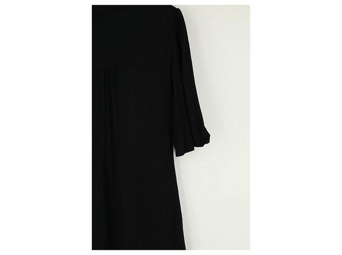 Ba&Sh Schwarzes Viskose Kleid - Ansicht 4