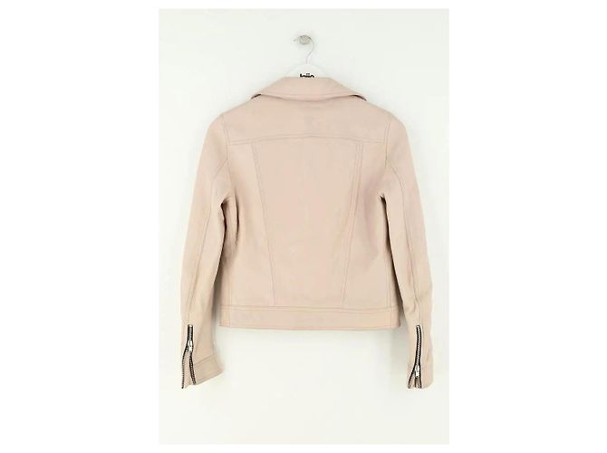 Saint Laurent Lederjacke Rosa Pink - Ansicht 3