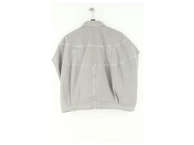 Dries Van Noten Ärmellose Jeansjacke in Grau - Ansicht 3