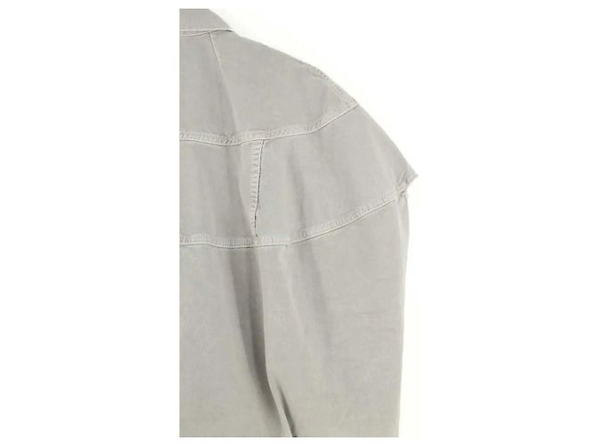 Dries Van Noten Ärmellose Jeansjacke in Grau - Ansicht 4
