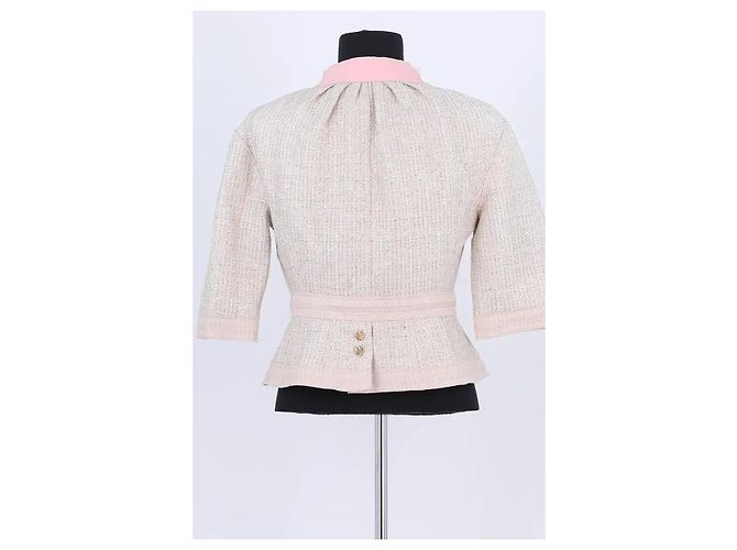 Chaqueta Louis Vuitton beige de viscosa - vista 4