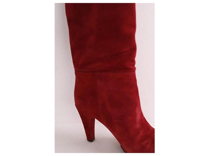 Botas altas de ante rojo Jerome Dreyfuss Roja - vista 4