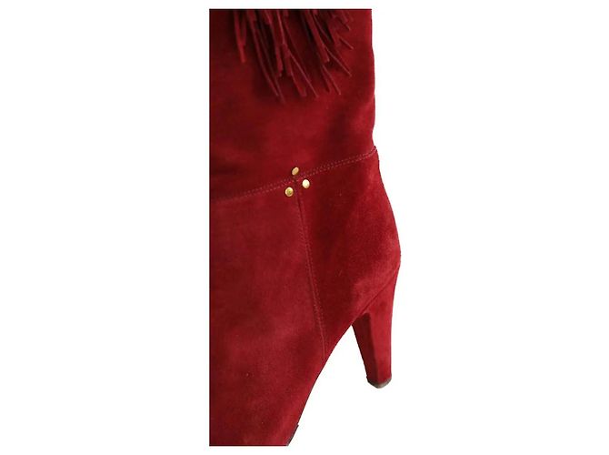 Botas altas de ante rojo Jerome Dreyfuss Roja - vista 5